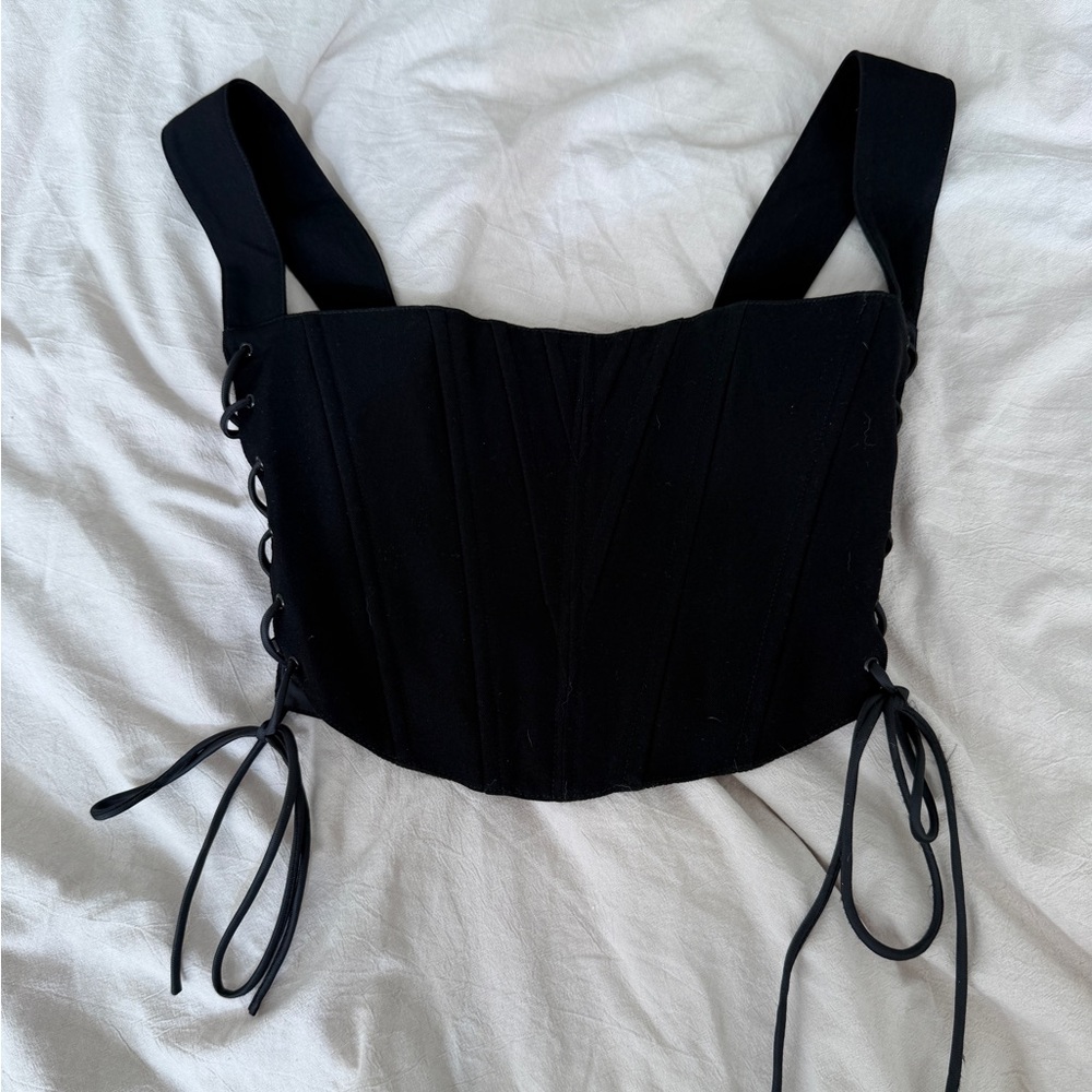Elegant Black Corset Top